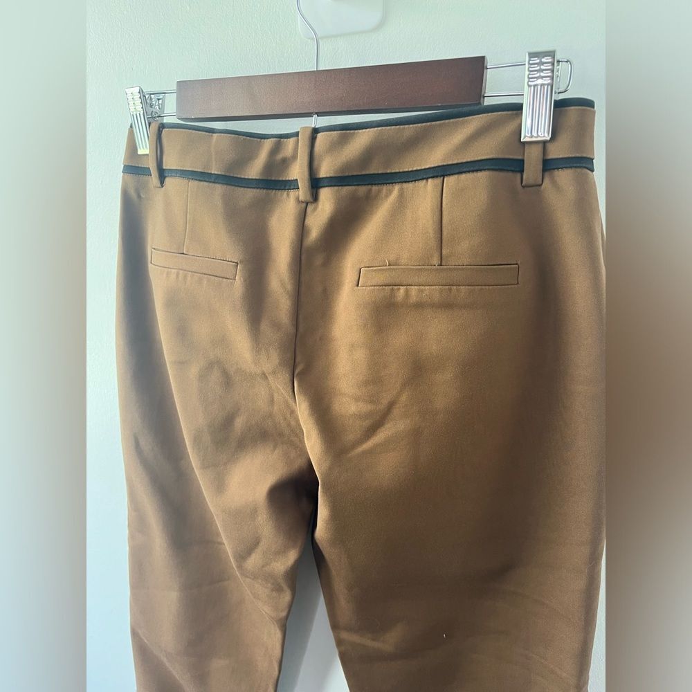 MISS DAISY Design by KOREA Brown Cropped Pants Size M Office Academia Basics - Picture 7 of 11